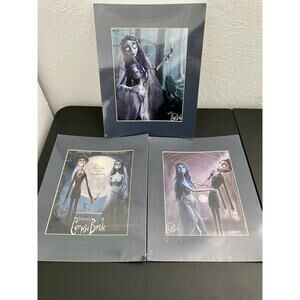 Sealed Tim Burton's Corpse Bride Pictures Bundle, 3 Matted 11 x 14 Photos